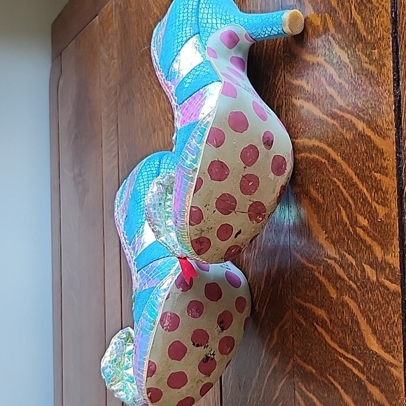 Irregular Choice Minoa cobra python snake shoes size 39 blue - Picture 7 of 14